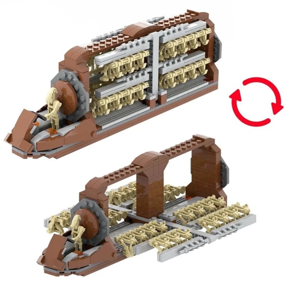 Droid Army Lego Compatible Platoon Attack Craft 33 Battle Droids 2 Droiddekas - Picture 12 of 13